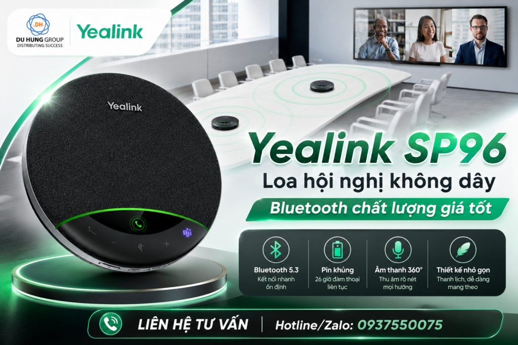 Yealink SP96 Loa hội nghị không dây Bluetooth chất lượng giá tốt