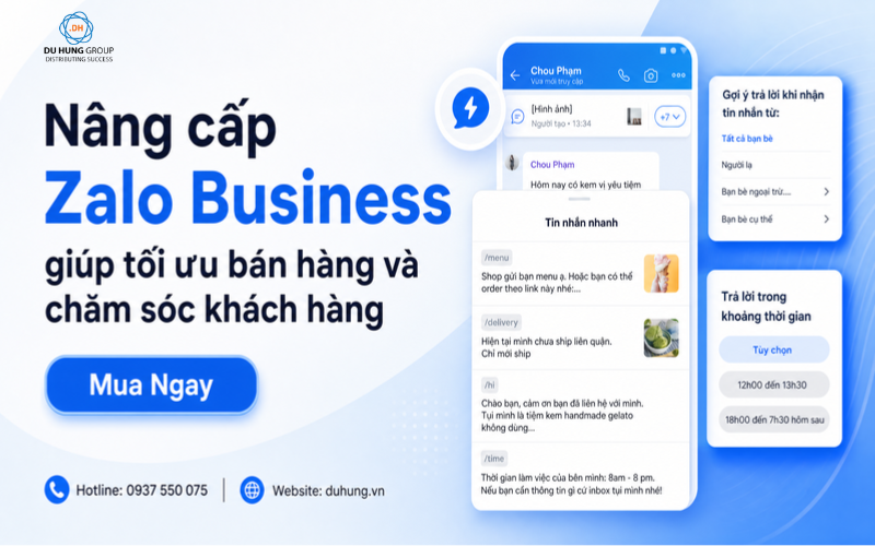 Nâng cấp Zalo Business giúp tối ưu bán hàng và chăm sóc khách hàng