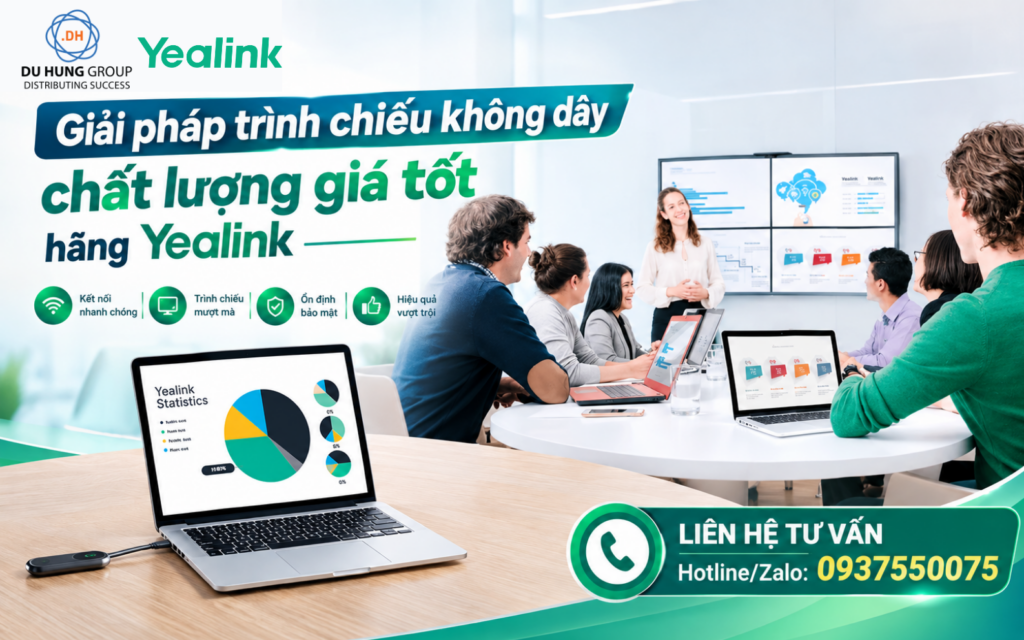Giải pháp trình chiếu không dây chất lượng giá tốt hãng Yealink