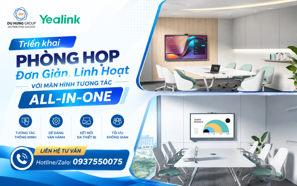 Triển khai Phòng Họp Đơn Giản, Linh Hoạt Với Màn Hình Tương Tác All-in-One