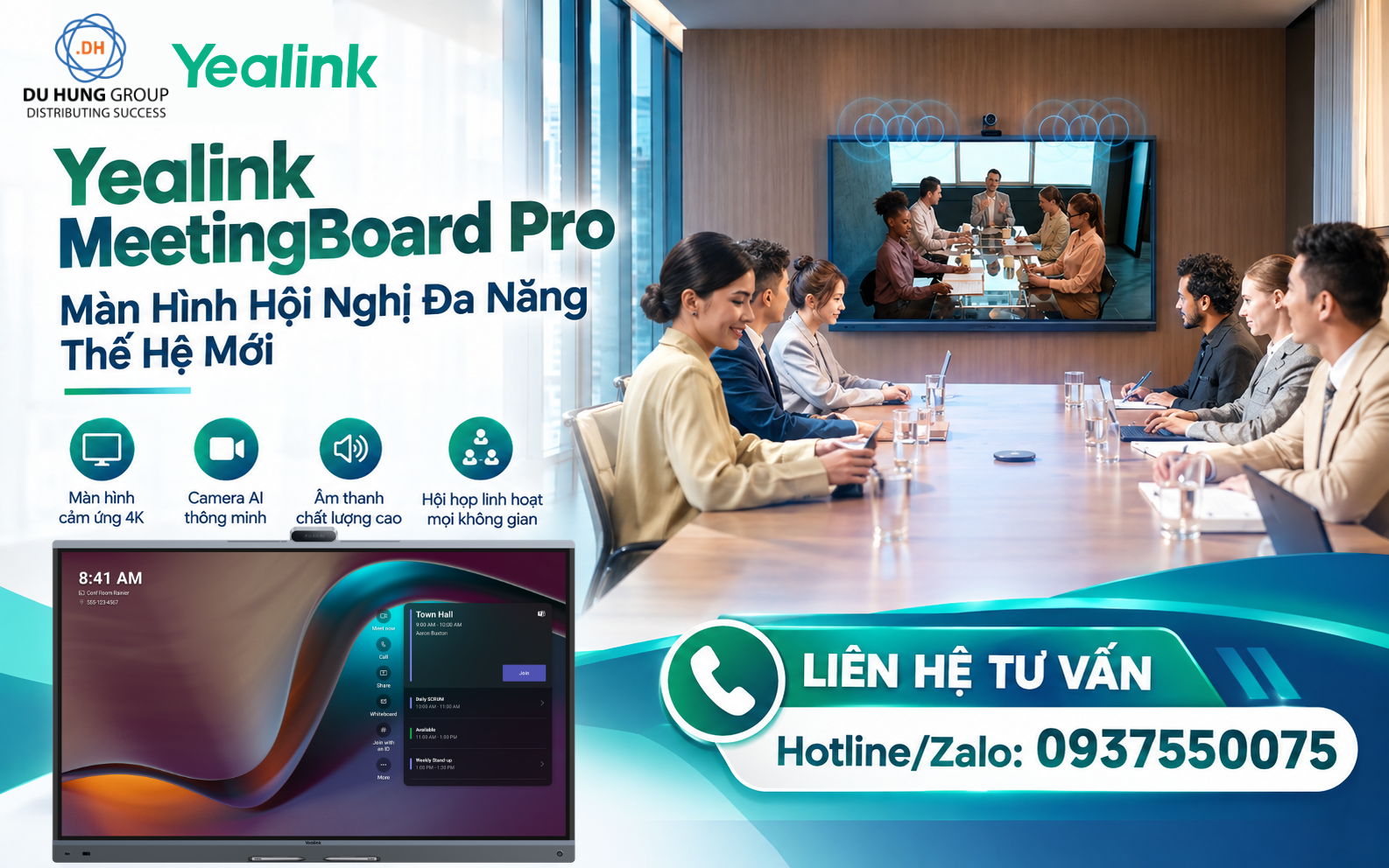 Yealink MeetingBoard Pro – Màn Hình Hội Nghị Đa Năng Thế Hệ Mới