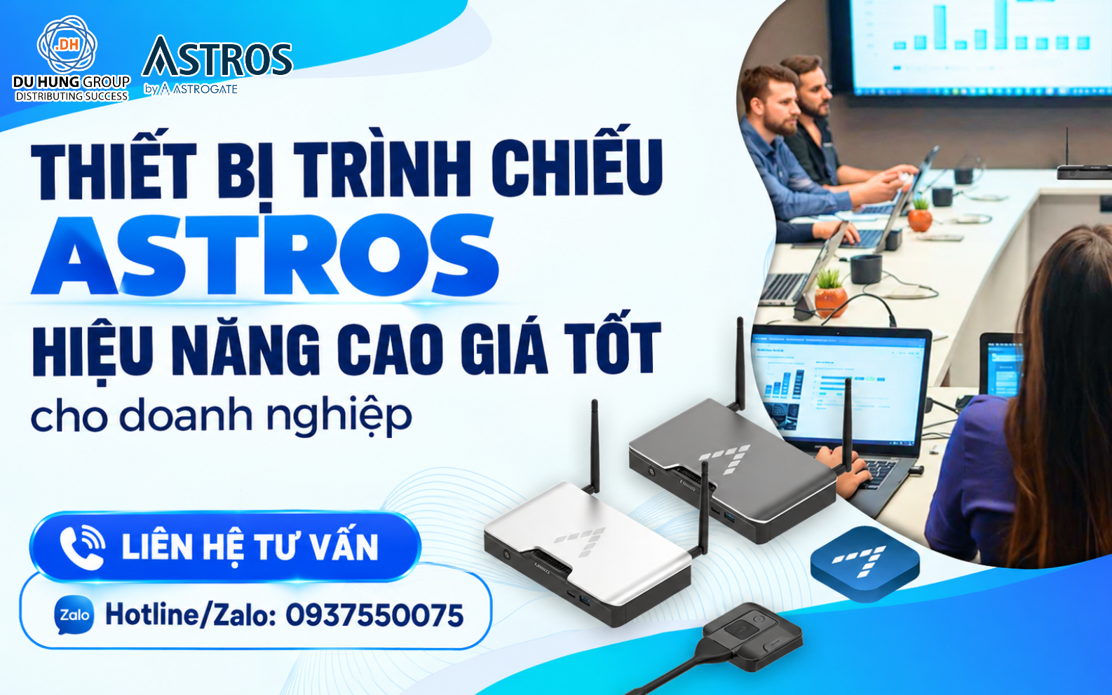 Astros đơn Giản Hóa Kết Nối Thiết Bị Trong Phòng Họp Trực Tuyến