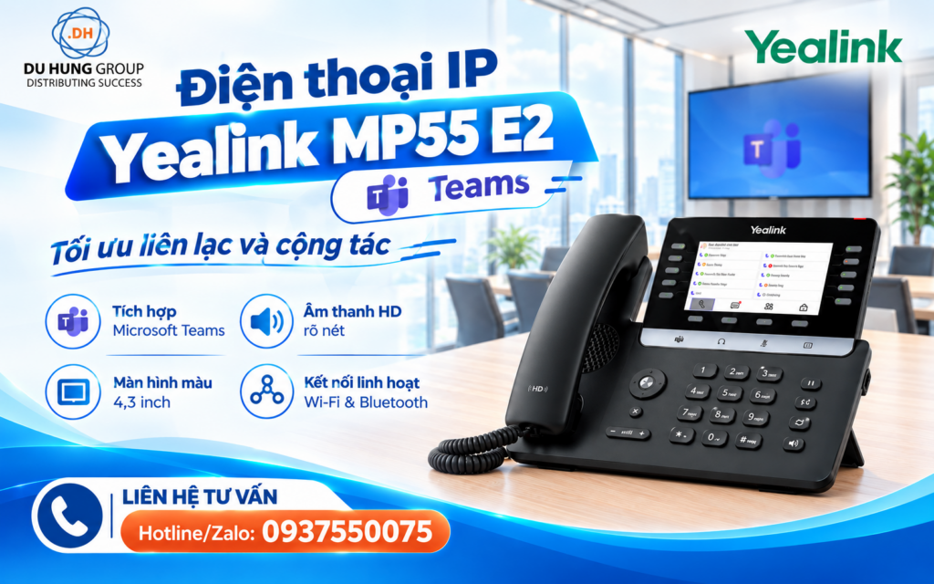 Điện thoại IP Yealink MP55 E2 Teams tối ưu liên lạc và cộng tác
