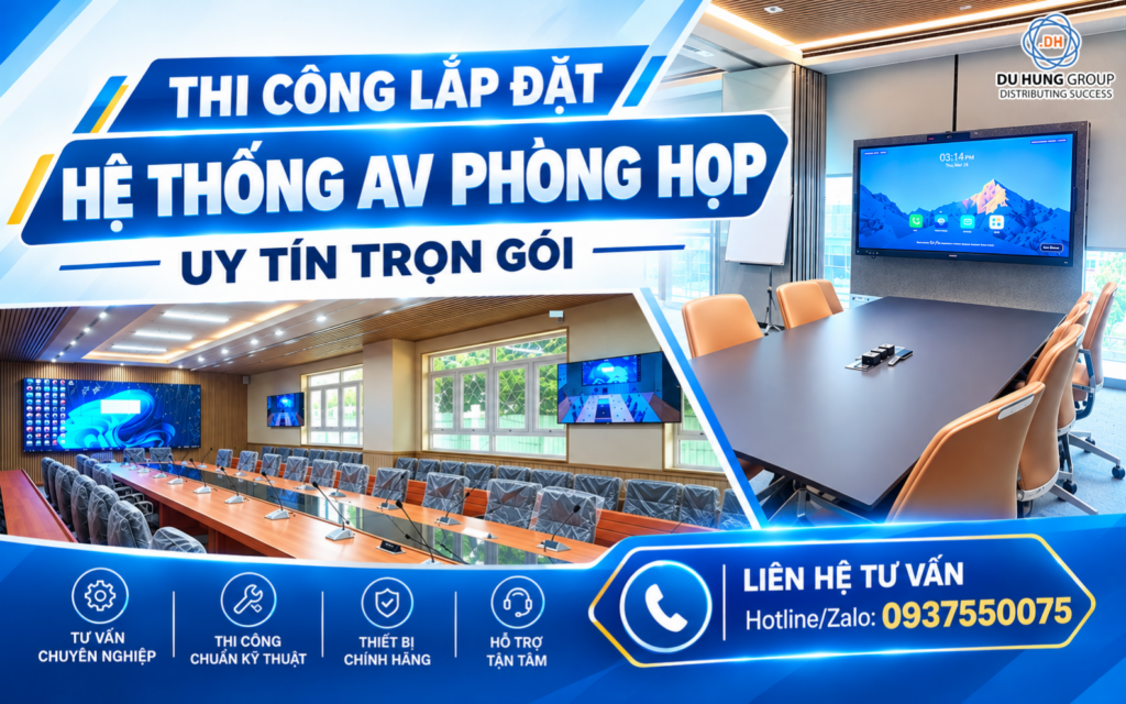 Thi công lắp đặt hệ thống AV phòng họp uy tín trọn gói (1)
